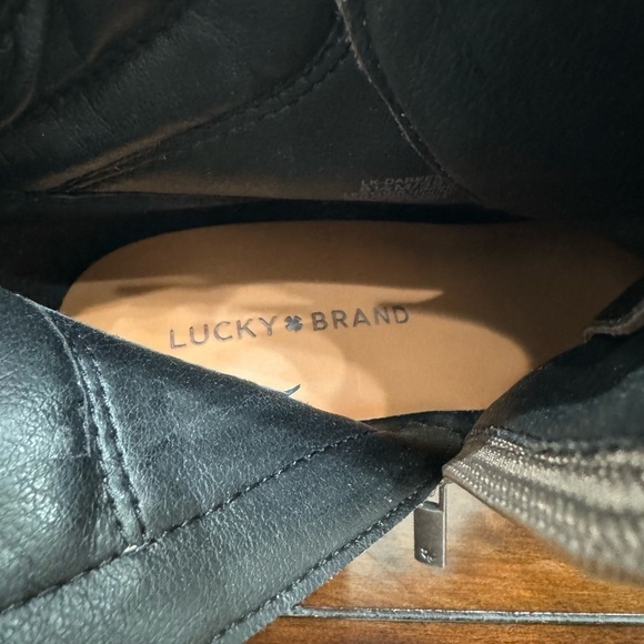 Lucky Brand Dareek Suede Combat Boots Size 8.5 - Picture 6 of 8